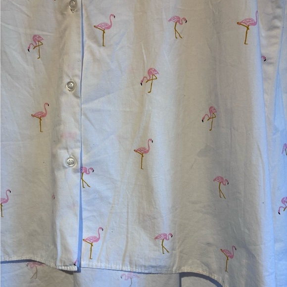 Jak & Rae Flamingo Print Shirt size Medium - Picture 5 of 10